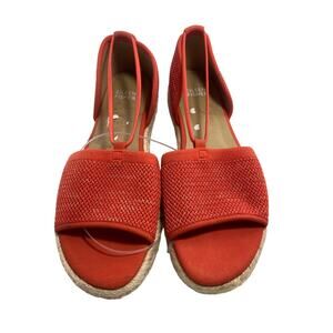 Eileen Fisher Mews, Mesh Orange Size 7  Espadrille Sandals